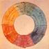»Farbenkreis«, kolorierte Skizze von Goethe