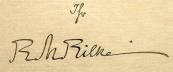 Unterschriftsformen von Rainer Maria Rilke aus seiner Münchner Zeit