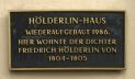 Gedenktafel am Bad Homburger Hölderlin-Haus